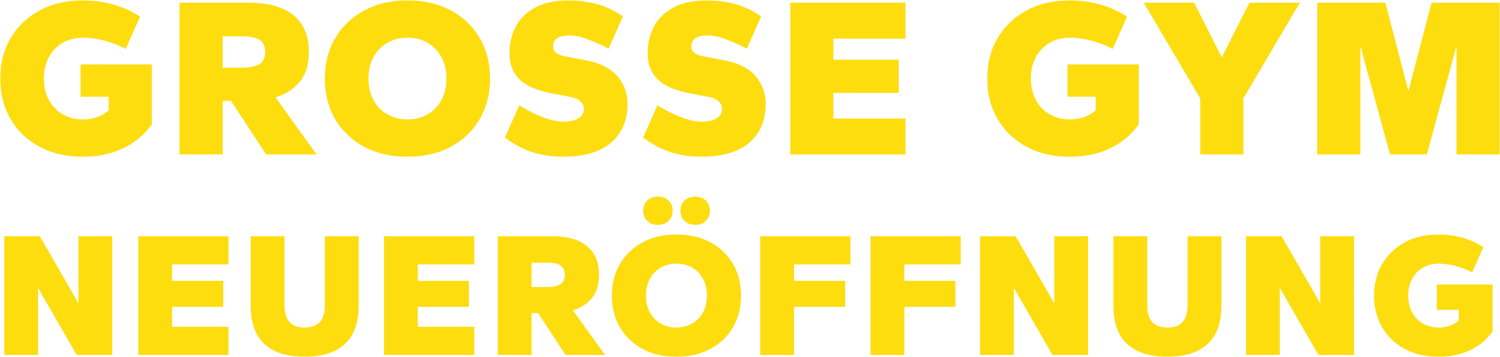 gym eroeffnung